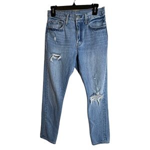 Levi's  501 Jeans Light Wash Button Fly Distressed Women’s Size 26